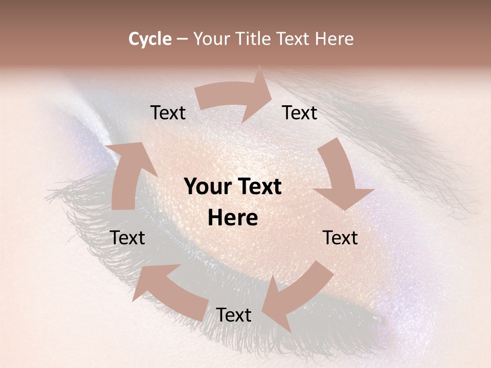 Eye Make Up Beautiful Make Up PowerPoint Template