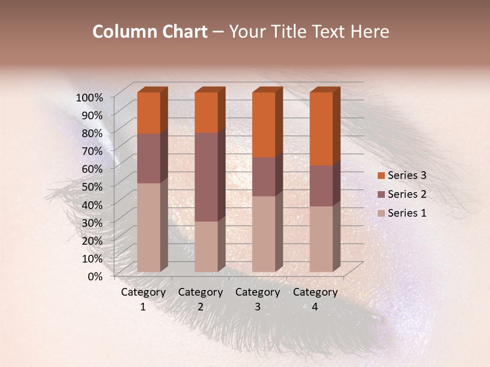 Eye Make Up Beautiful Make Up PowerPoint Template