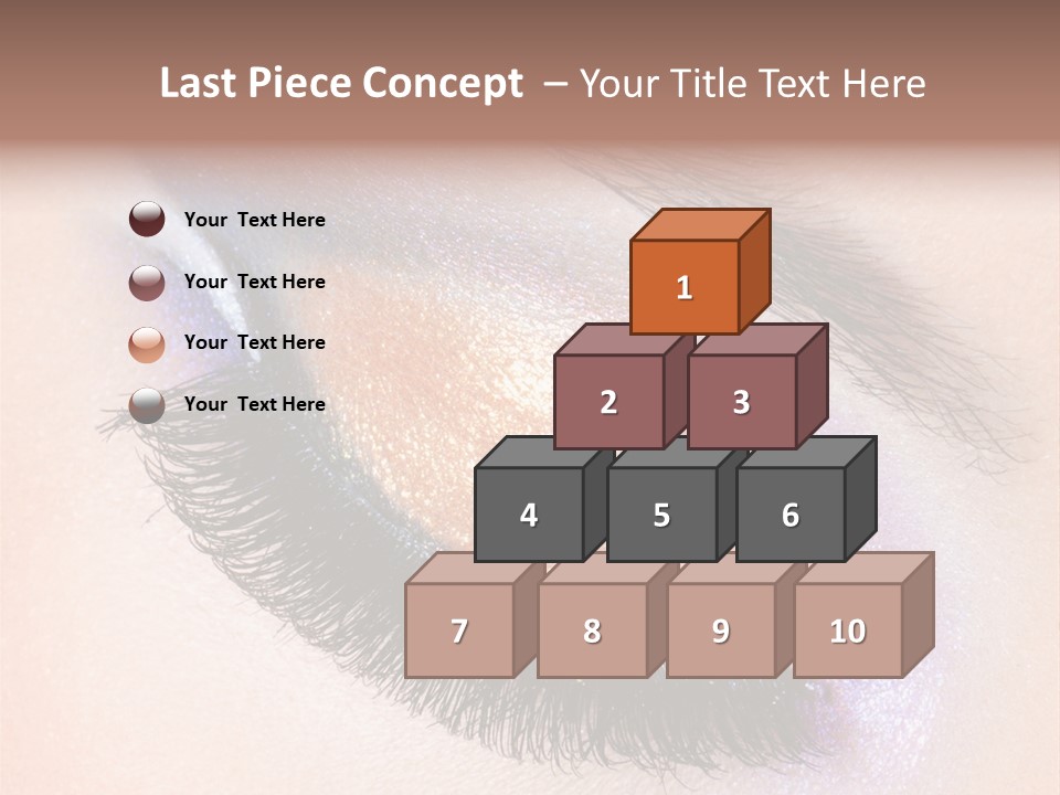 Eye Make Up Beautiful Make Up PowerPoint Template