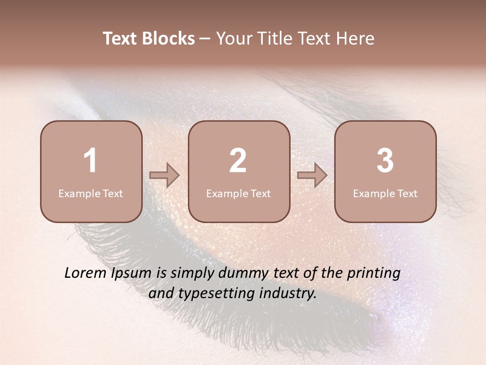 Eye Make Up Beautiful Make Up PowerPoint Template