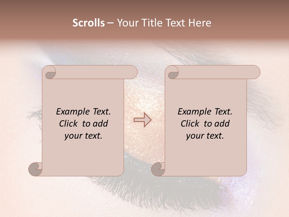 Eye Make Up Beautiful Make Up PowerPoint Template
