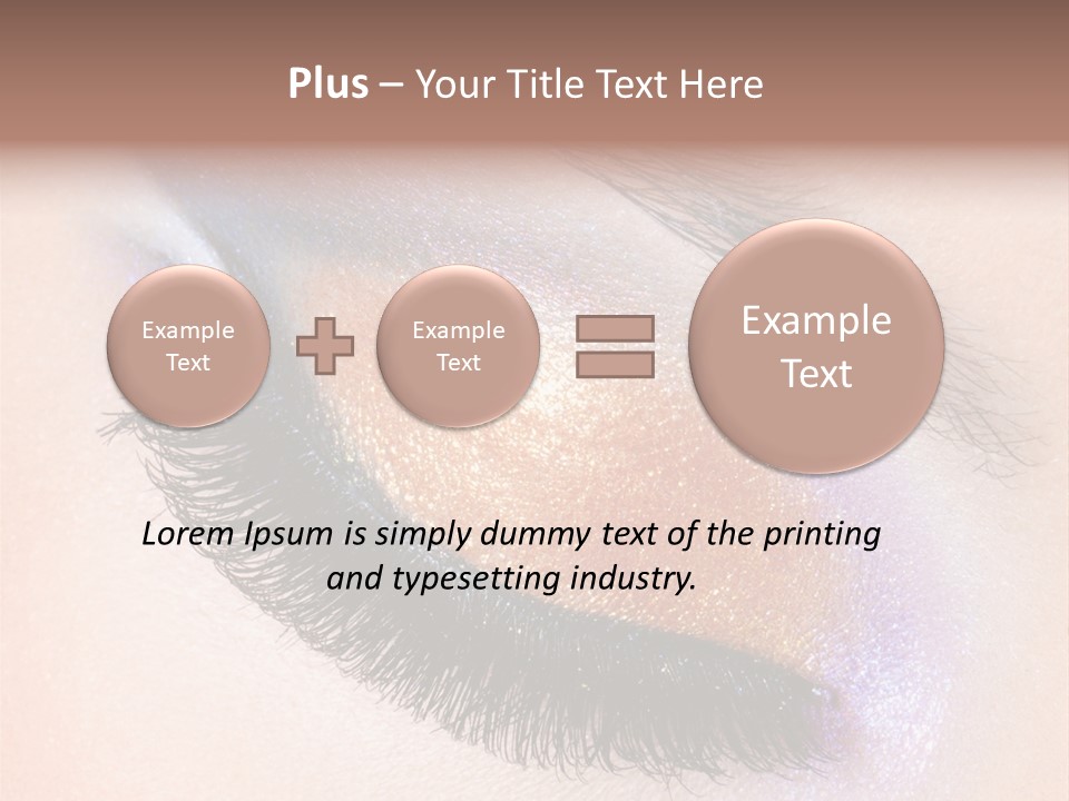 Eye Make Up Beautiful Make Up PowerPoint Template