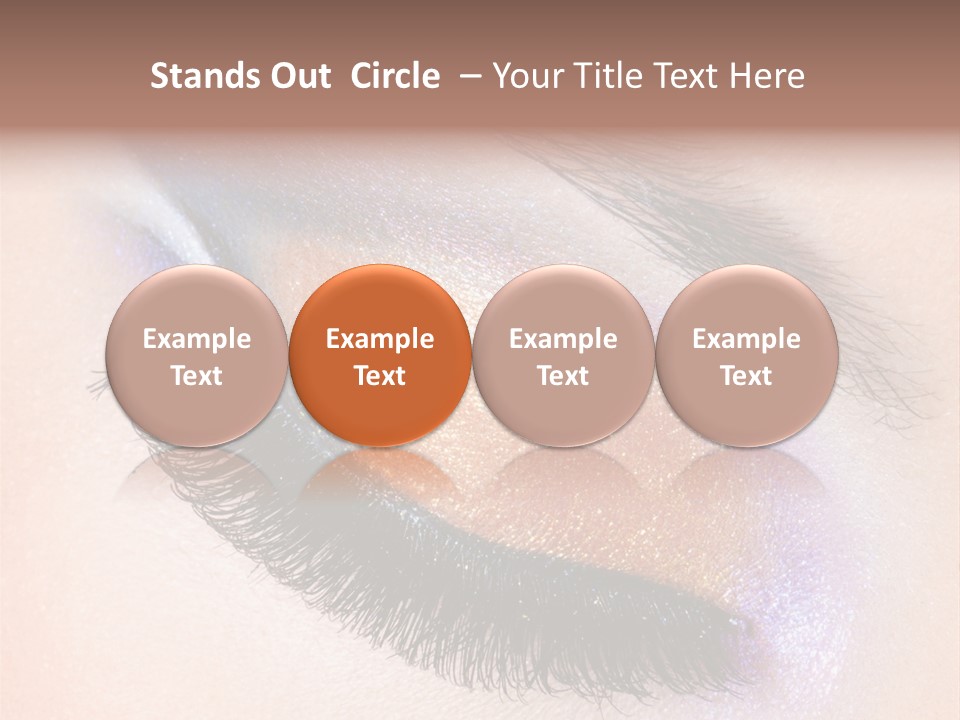 Eye Make Up Beautiful Make Up PowerPoint Template