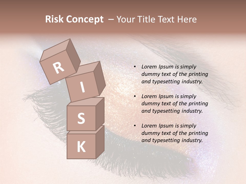 Eye Make Up Beautiful Make Up PowerPoint Template