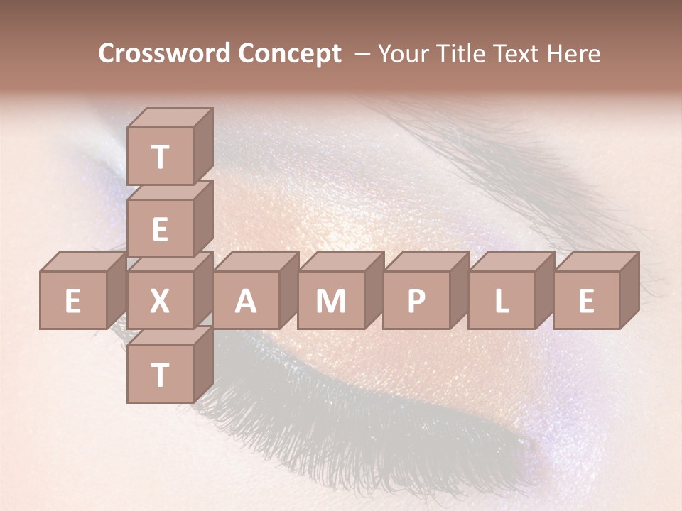 Eye Make Up Beautiful Make Up PowerPoint Template