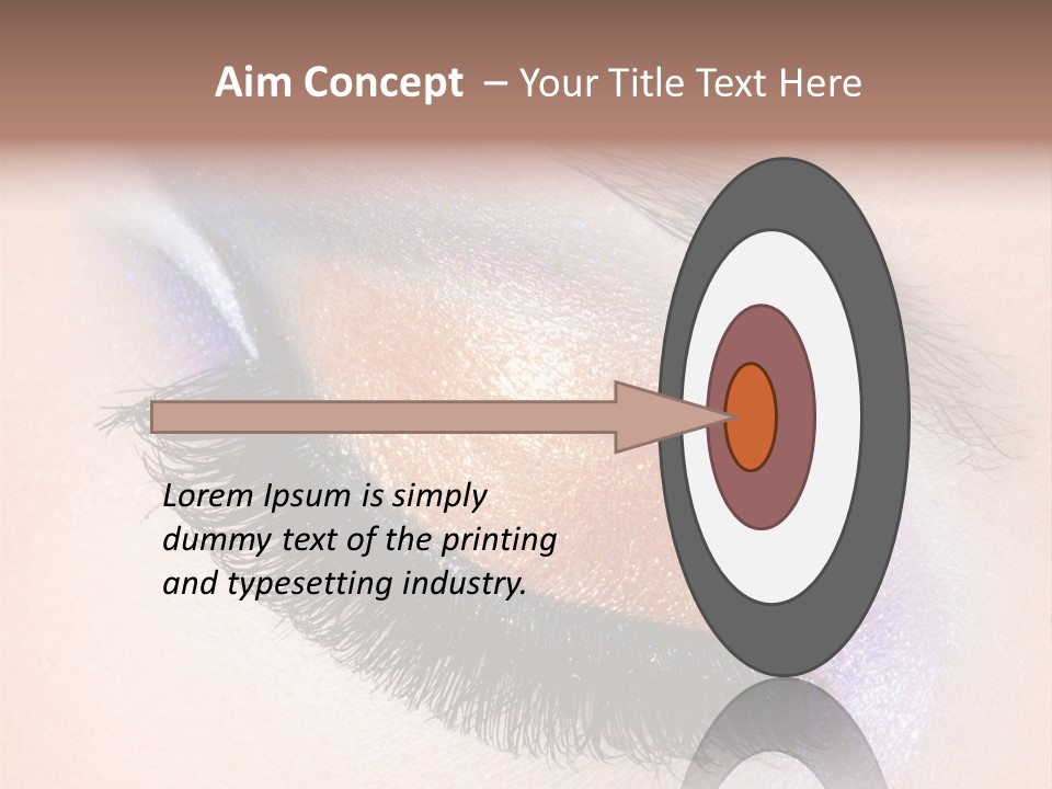 Eye Make Up Beautiful Make Up PowerPoint Template