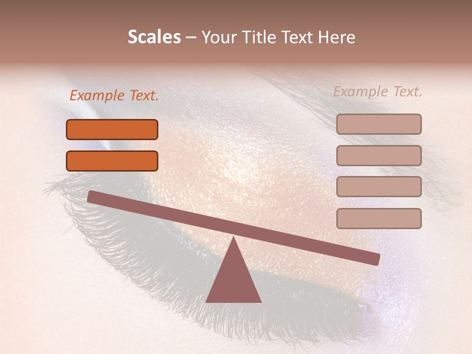 Eye Make Up Beautiful Make Up PowerPoint Template