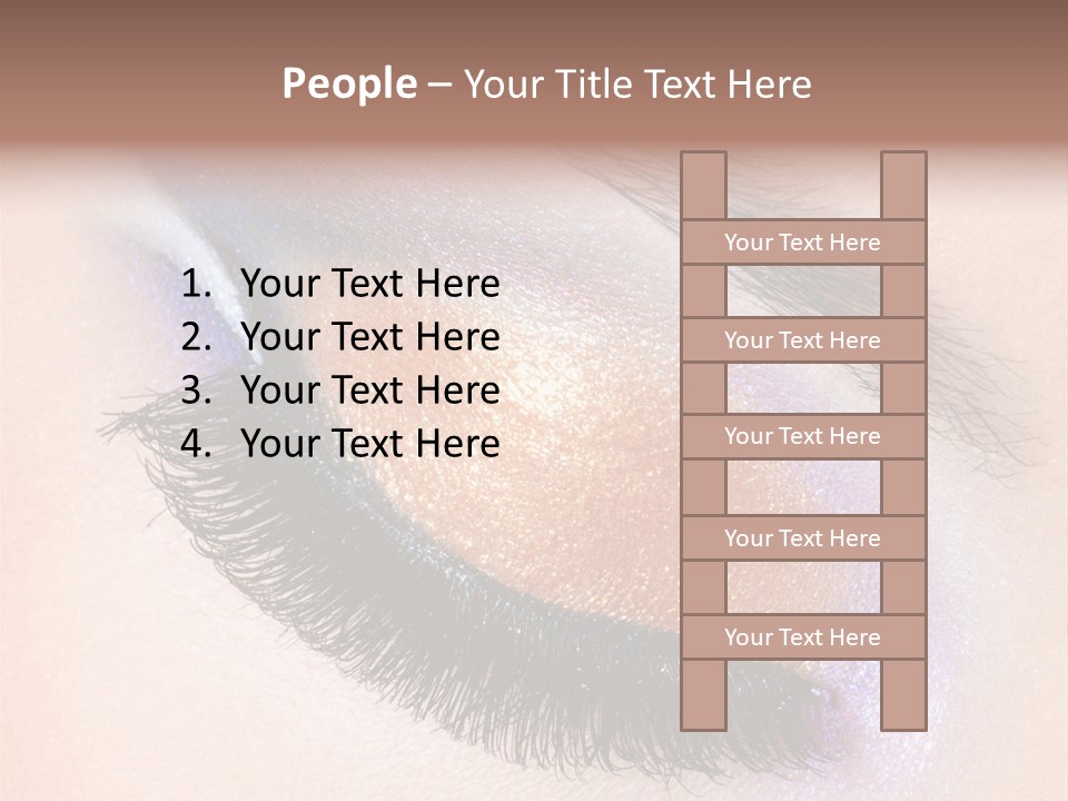 Eye Make Up Beautiful Make Up PowerPoint Template