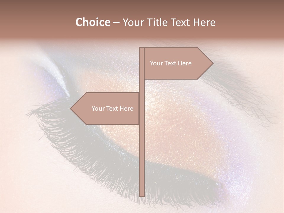 Eye Make Up Beautiful Make Up PowerPoint Template