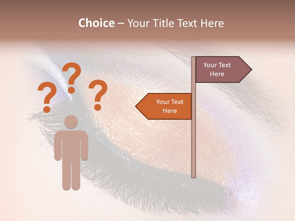 Eye Make Up Beautiful Make Up PowerPoint Template