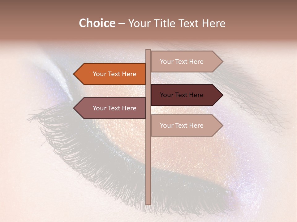 Eye Make Up Beautiful Make Up PowerPoint Template