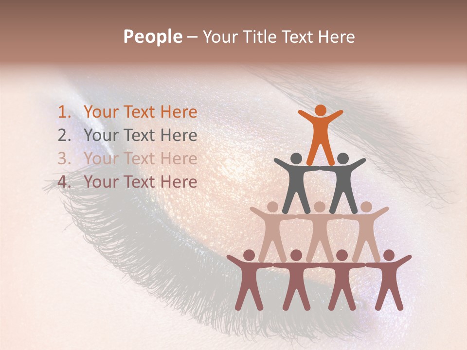 Eye Make Up Beautiful Make Up PowerPoint Template