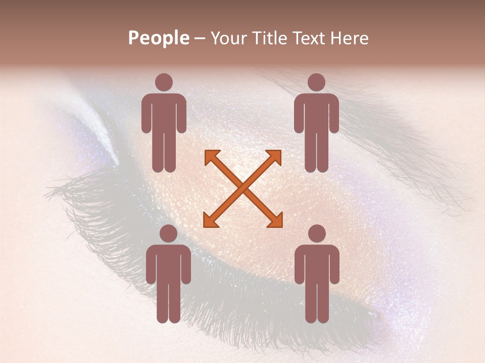 Eye Make Up Beautiful Make Up PowerPoint Template