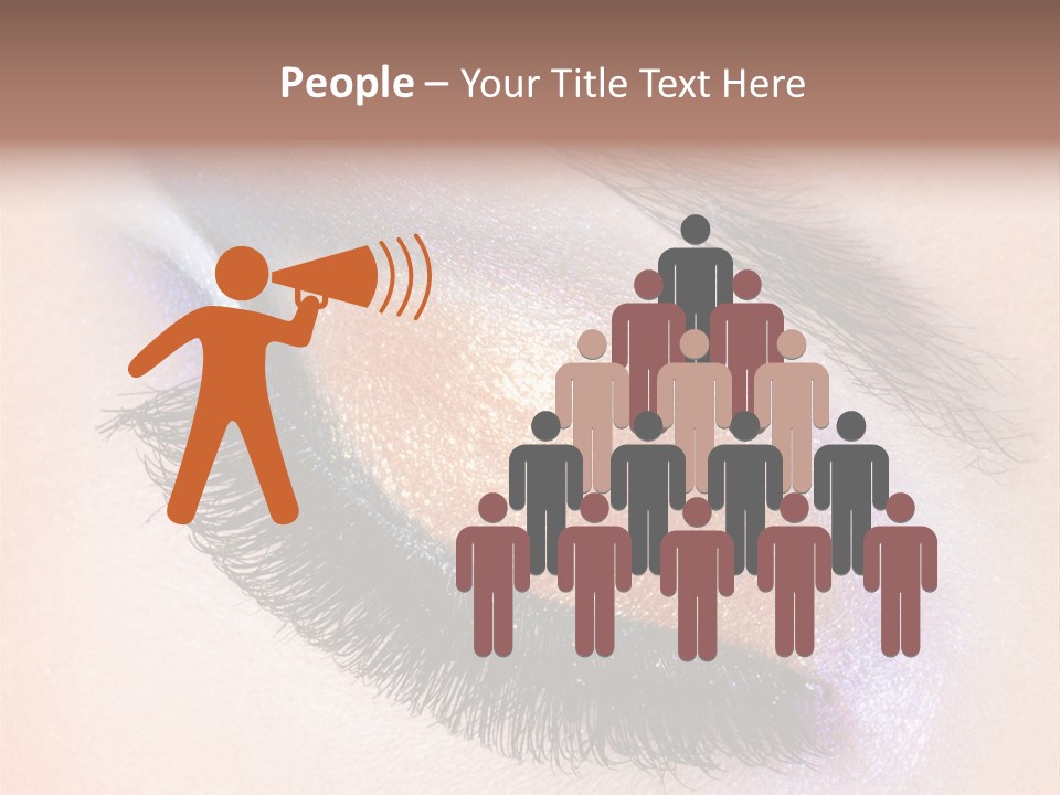Eye Make Up Beautiful Make Up PowerPoint Template