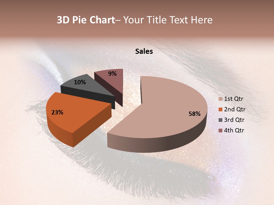 Eye Make Up Beautiful Make Up PowerPoint Template