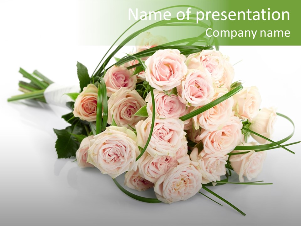 Freshness Wedding Love PowerPoint Template