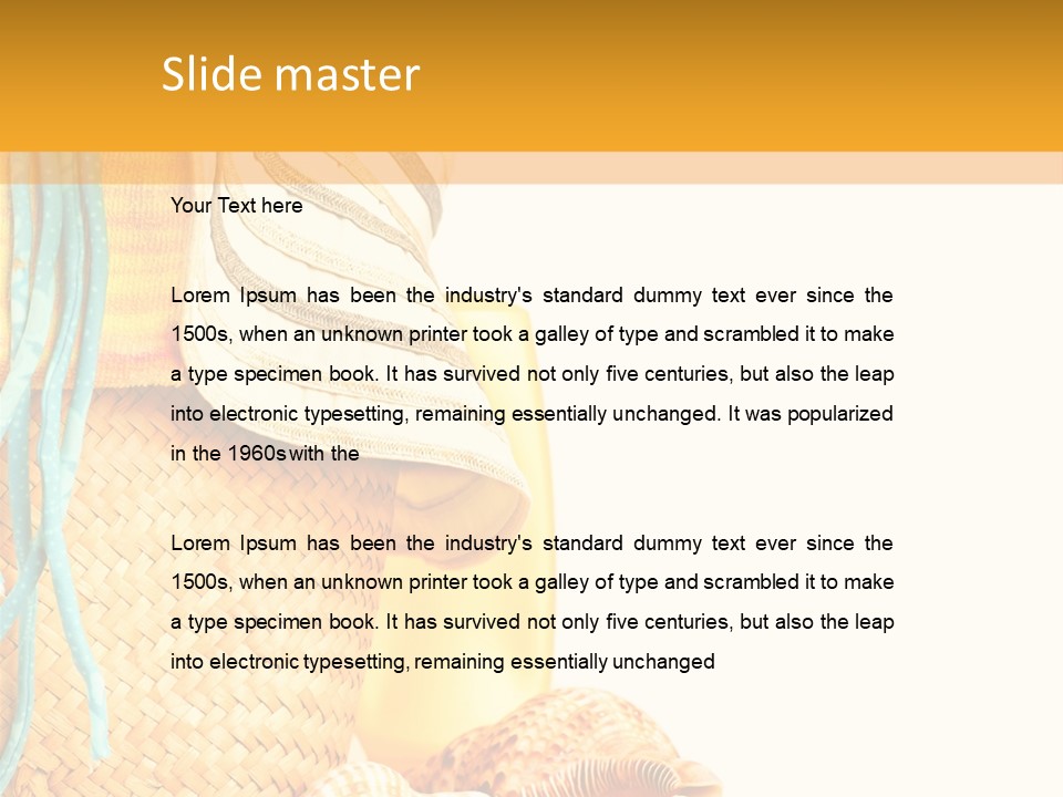 Lotion Sea Shower PowerPoint Template