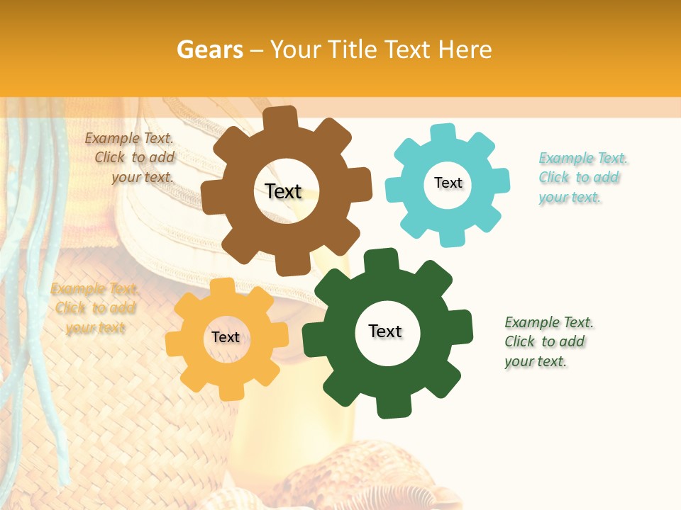 Lotion Sea Shower PowerPoint Template