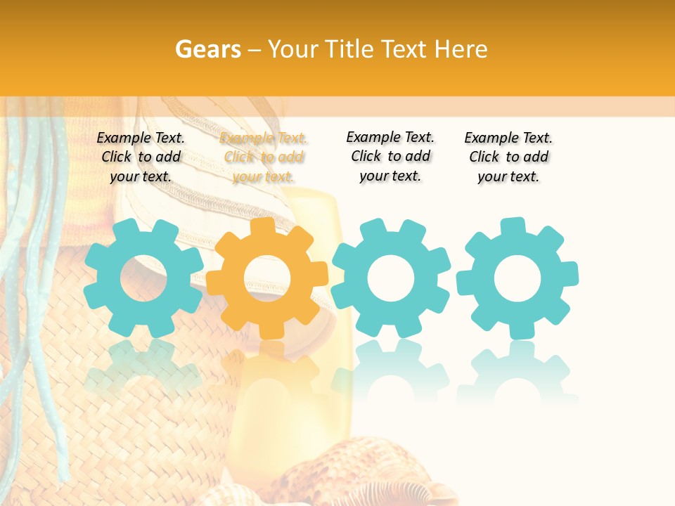 Lotion Sea Shower PowerPoint Template