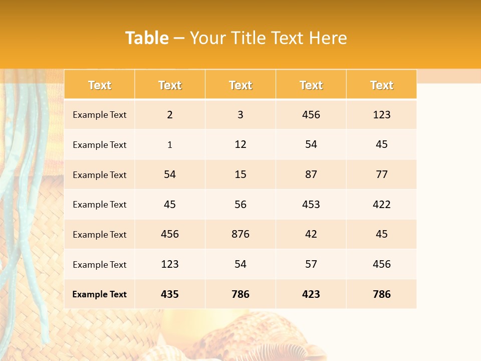 Lotion Sea Shower PowerPoint Template