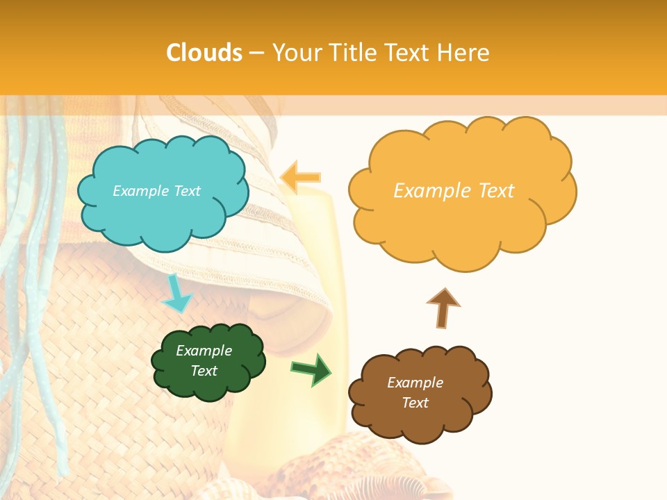 Lotion Sea Shower PowerPoint Template