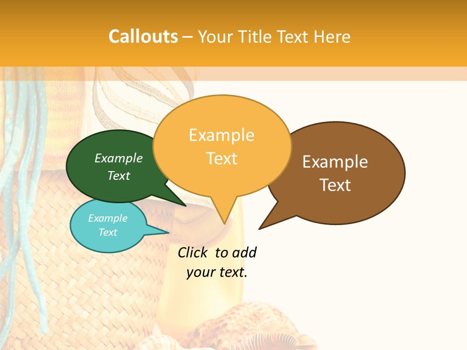 Lotion Sea Shower PowerPoint Template