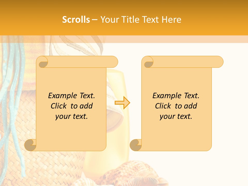 Lotion Sea Shower PowerPoint Template