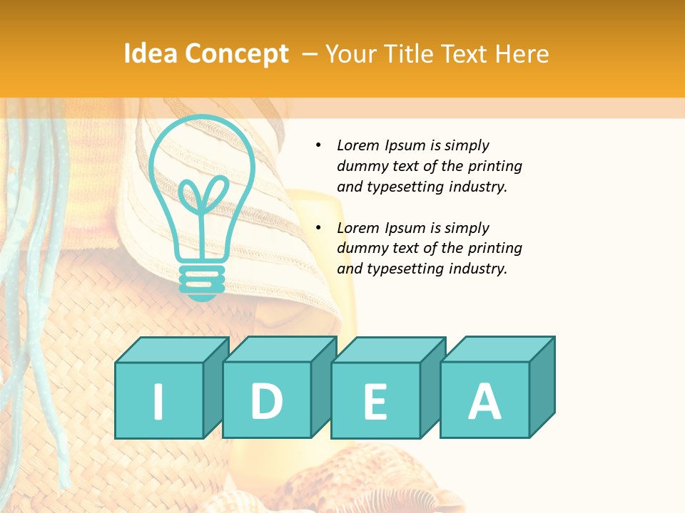 Lotion Sea Shower PowerPoint Template