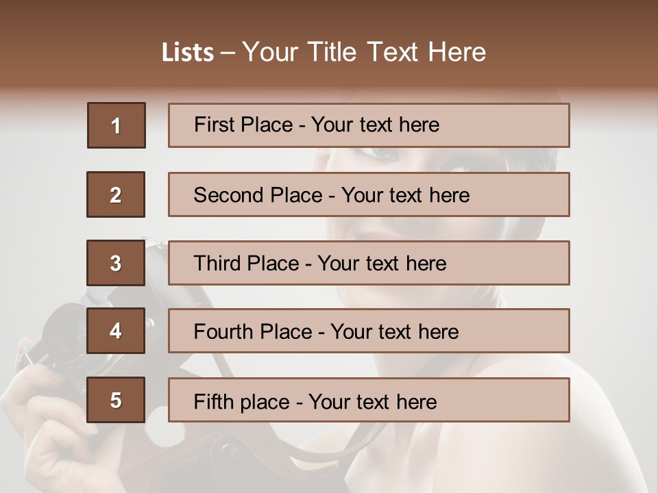 One Portrait Equipment PowerPoint Template