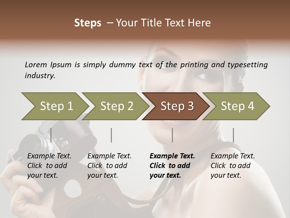One Portrait Equipment PowerPoint Template
