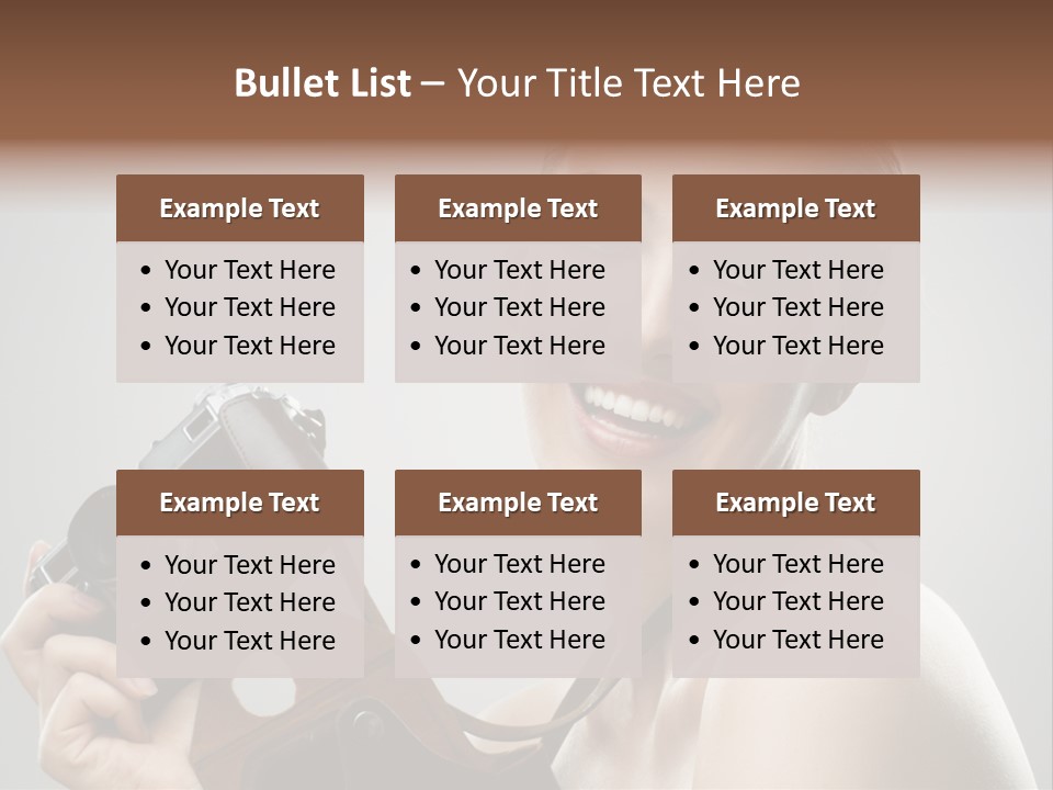 One Portrait Equipment PowerPoint Template