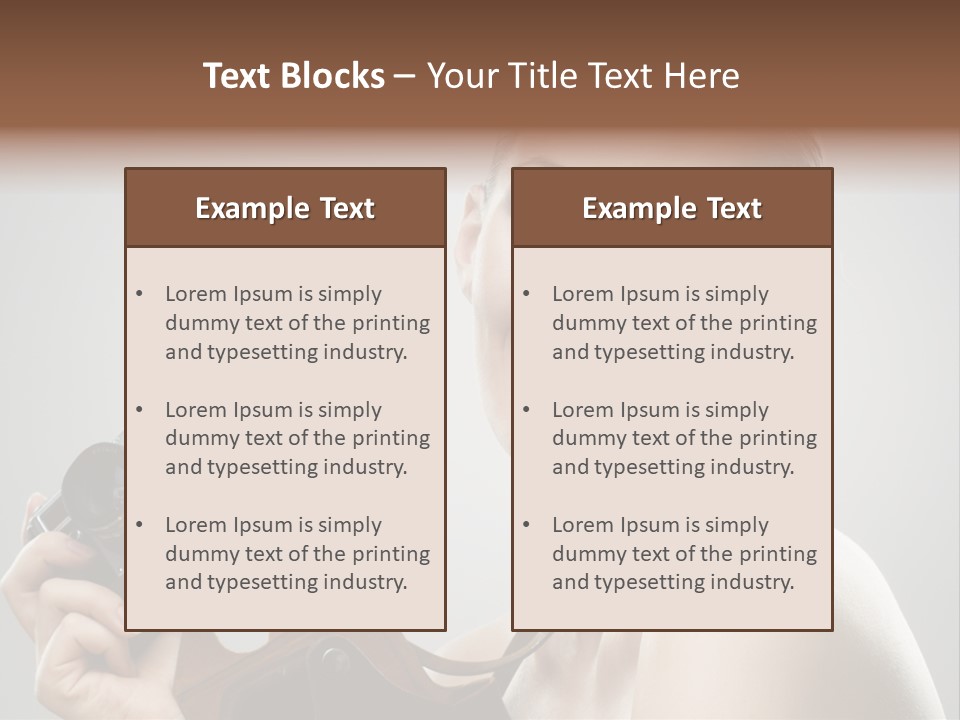 One Portrait Equipment PowerPoint Template
