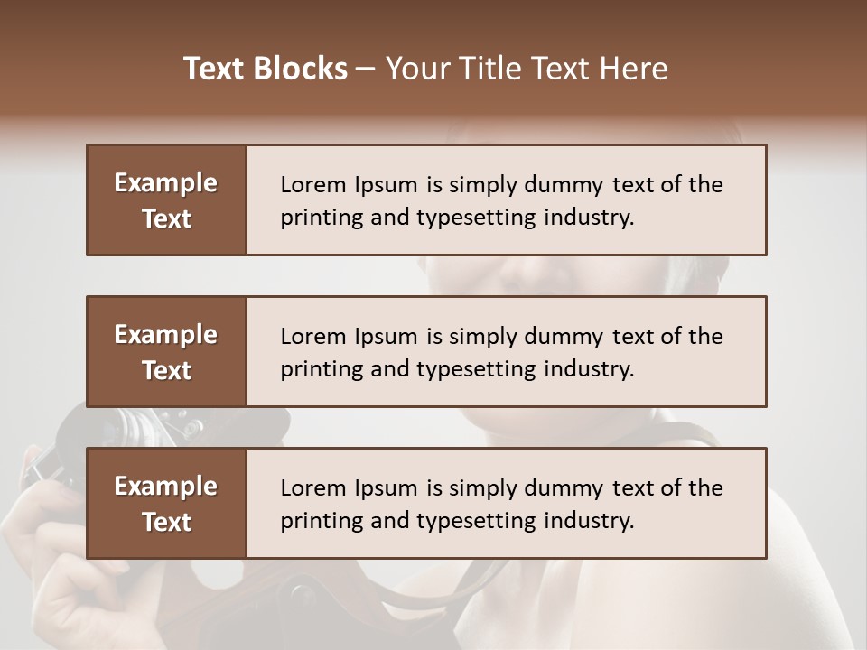 One Portrait Equipment PowerPoint Template