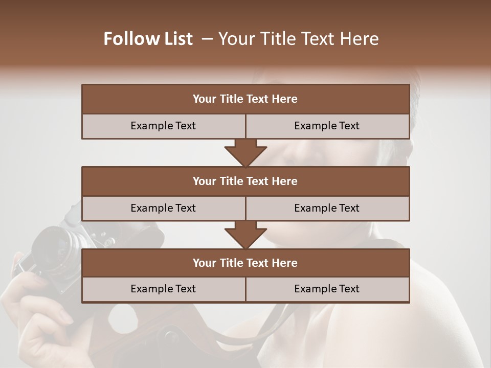 One Portrait Equipment PowerPoint Template
