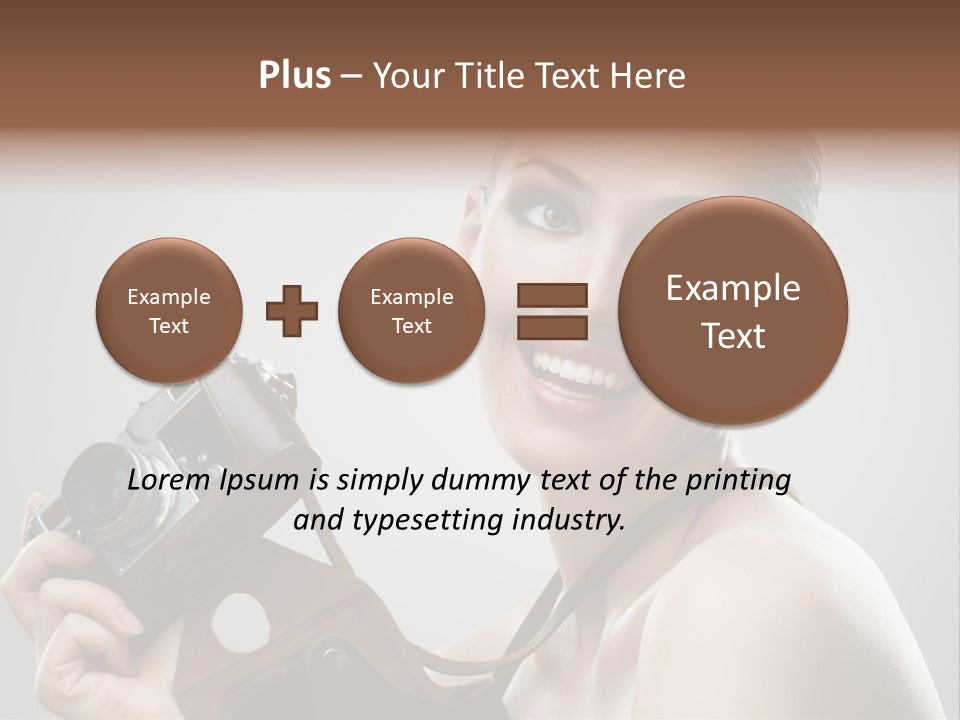 One Portrait Equipment PowerPoint Template