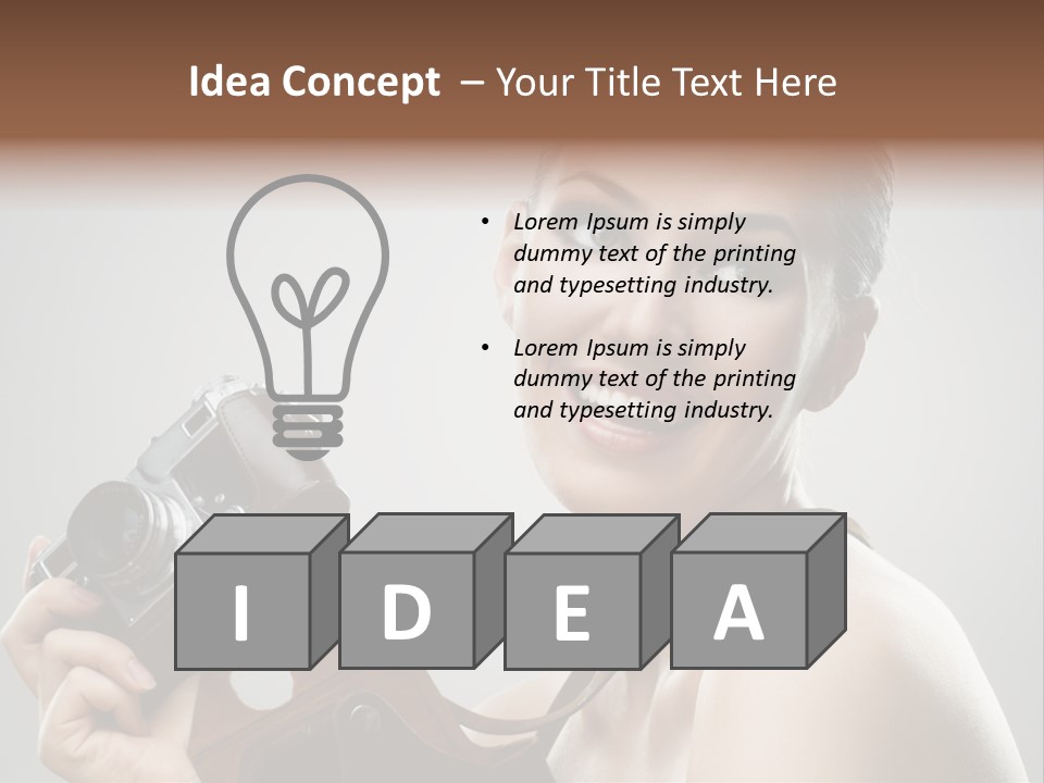 One Portrait Equipment PowerPoint Template