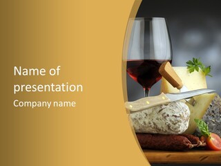 Black Sardinian Appetiser PowerPoint Template