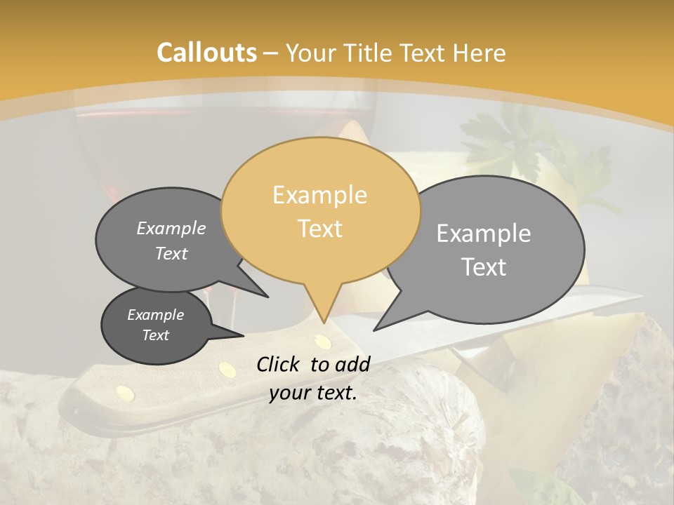 Black Sardinian Appetiser PowerPoint Template