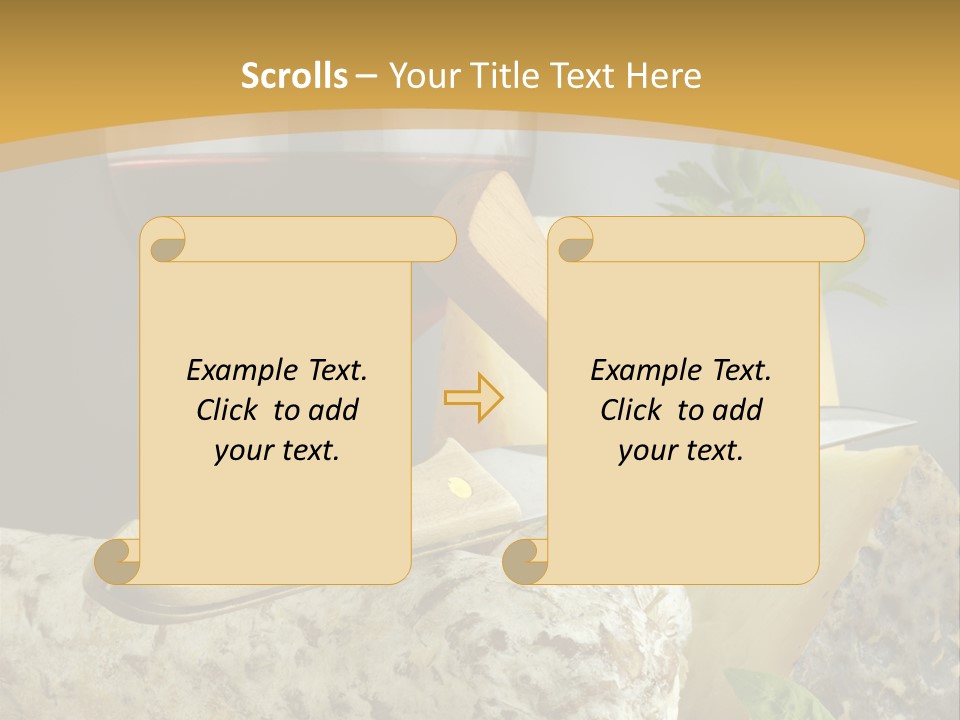 Black Sardinian Appetiser PowerPoint Template