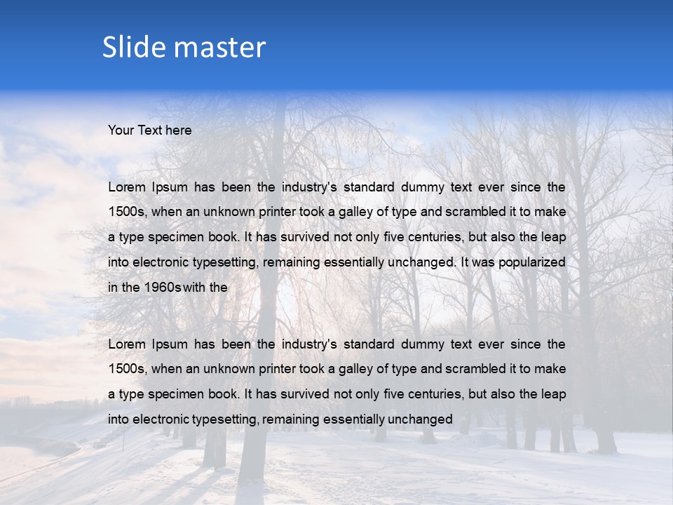Maple Sun Covered PowerPoint Template