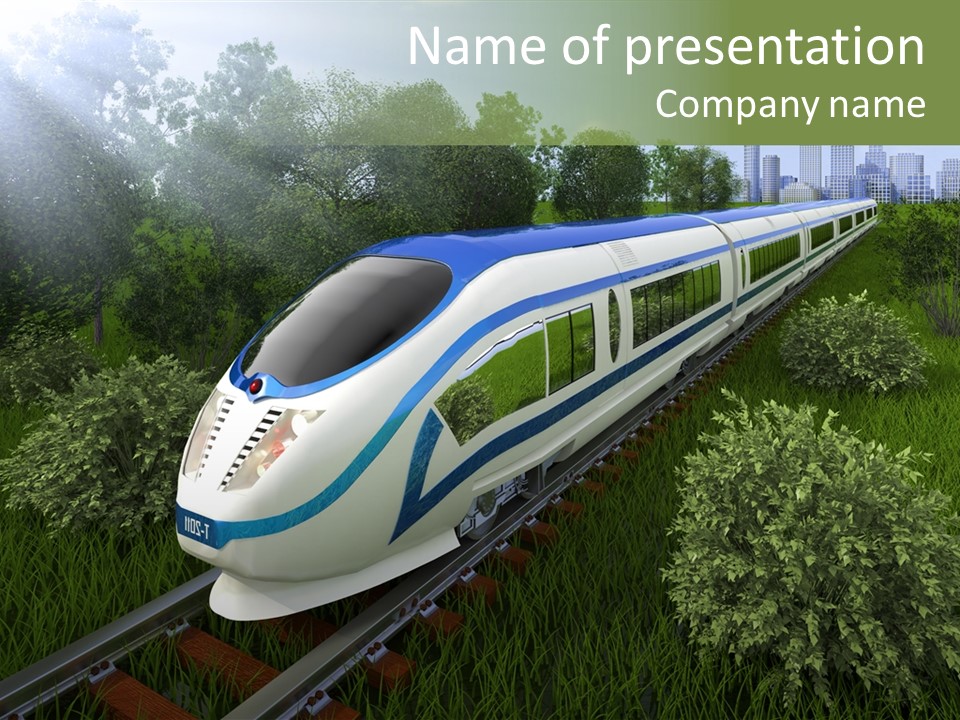 Rapid Tree Railway PowerPoint Template