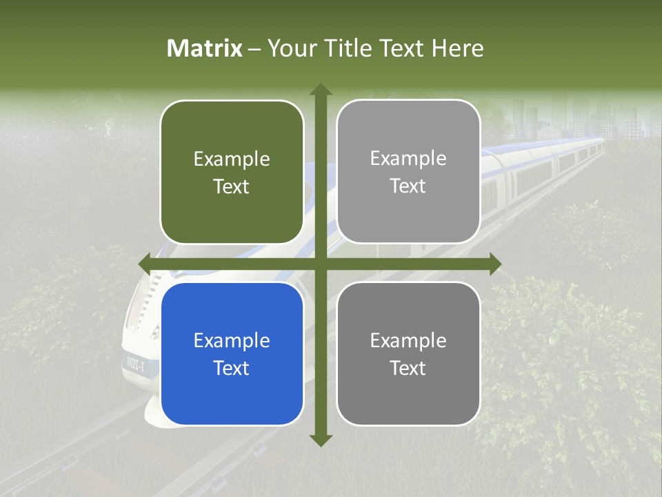 Rapid Tree Railway PowerPoint Template
