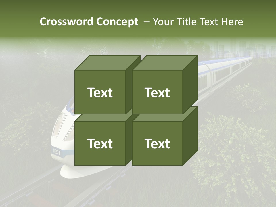 Rapid Tree Railway PowerPoint Template