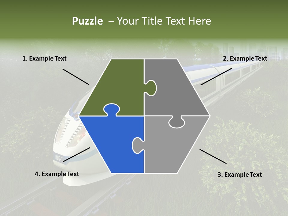 Rapid Tree Railway PowerPoint Template