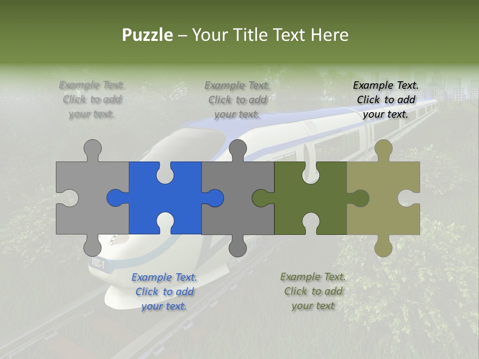 Rapid Tree Railway PowerPoint Template