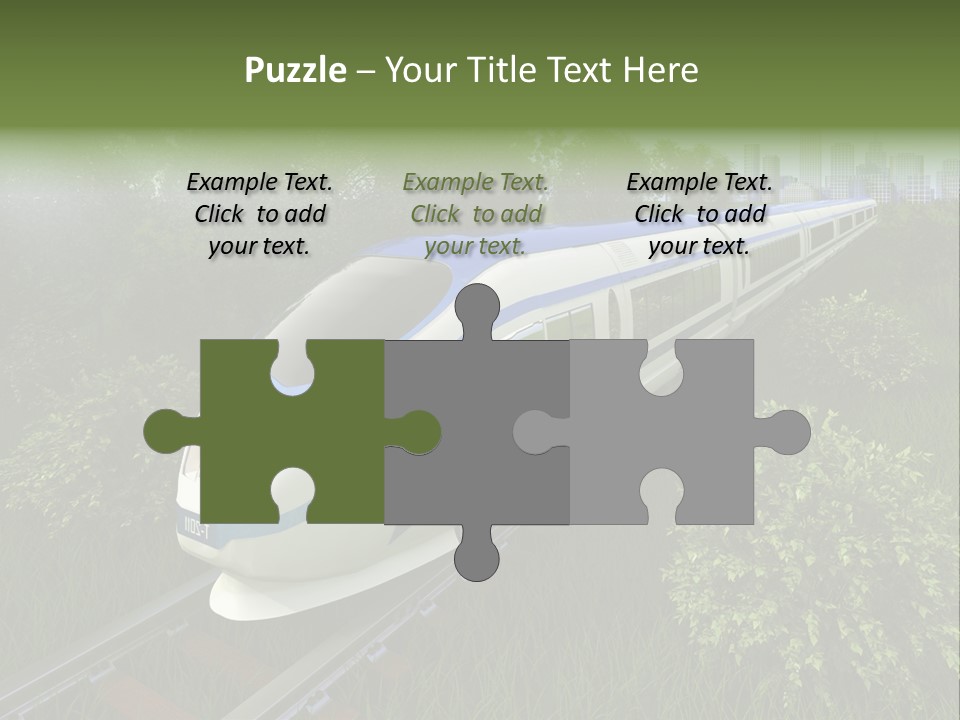 Rapid Tree Railway PowerPoint Template