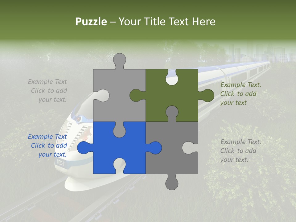 Rapid Tree Railway PowerPoint Template