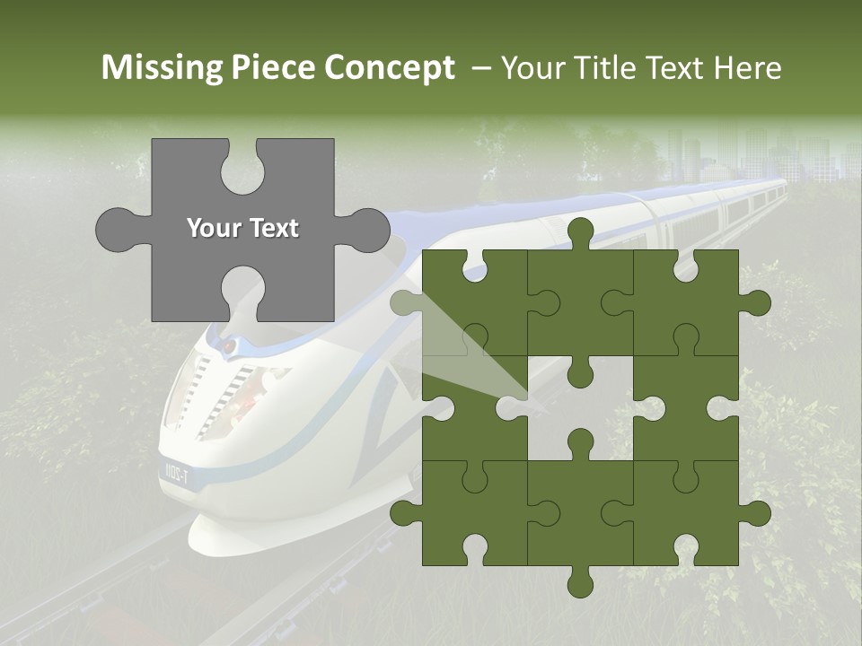 Rapid Tree Railway PowerPoint Template