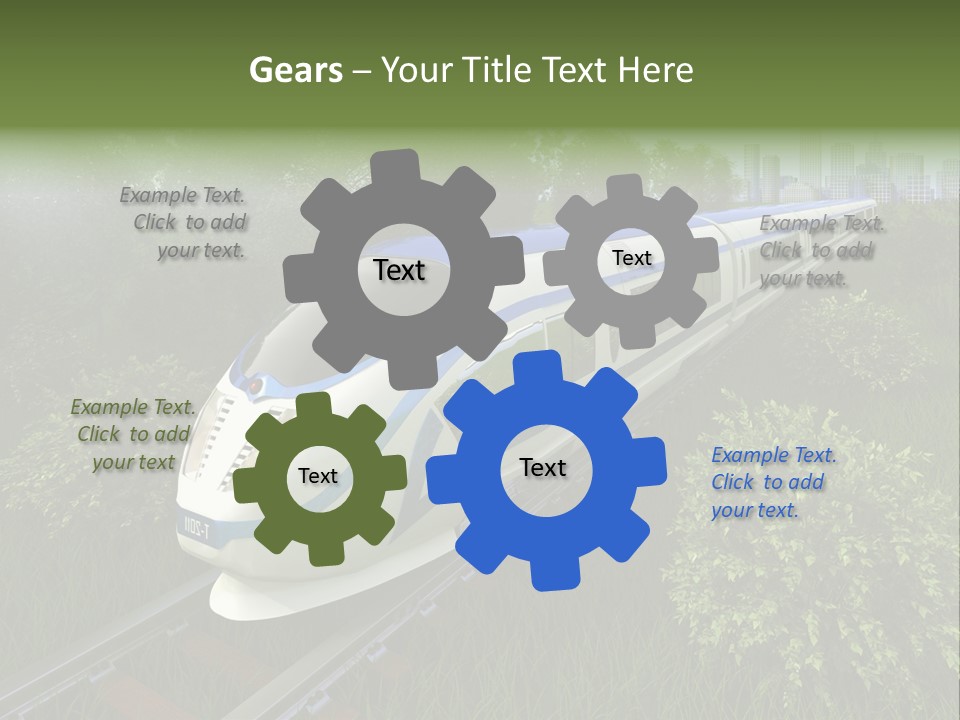 Rapid Tree Railway PowerPoint Template