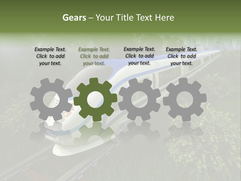 Rapid Tree Railway PowerPoint Template